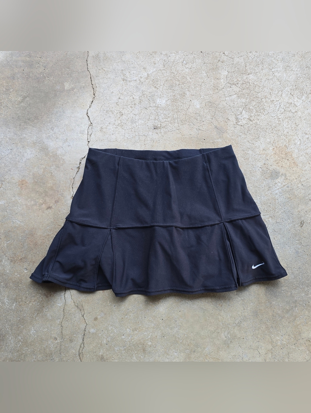 Nike Womens Tennis Skirt FitDry Skort Black Pleated Vintage Y2K Size S